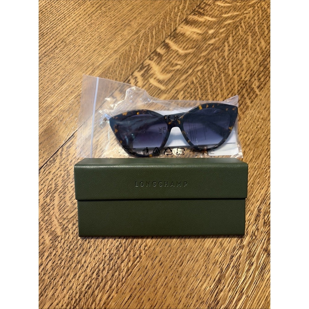 Longchamp Women's Dark Havana Cat-Eye Sunglasses w/ Gradient Lens - LO730S 242